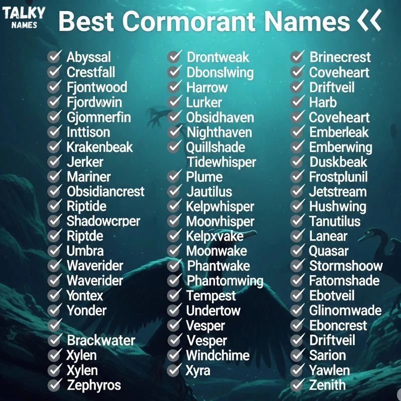 Best Cormorant Names