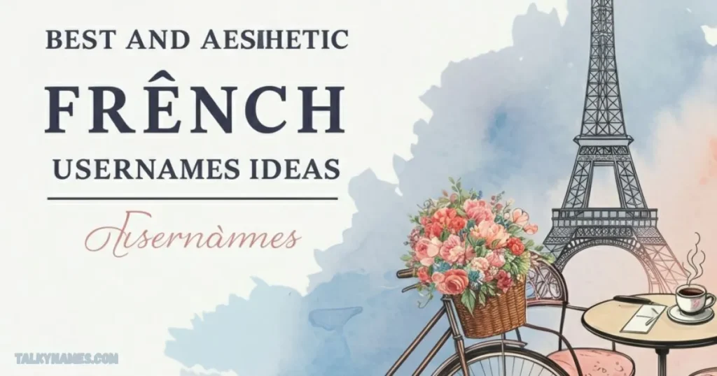 Best and Aesthetic French Usernames Ideas 