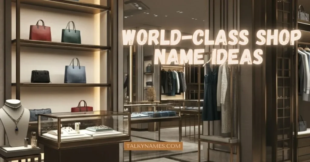 World-Class Shop Name Ideas