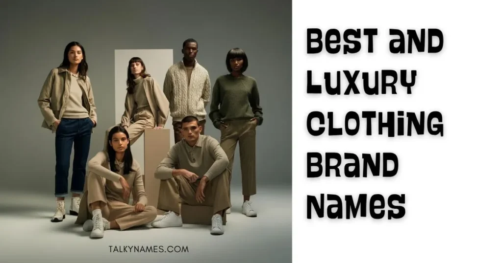 Best and Luxury Clothing Brand Names Ideas