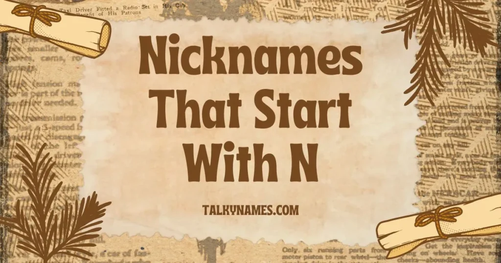 Best Nicknames That Start With N