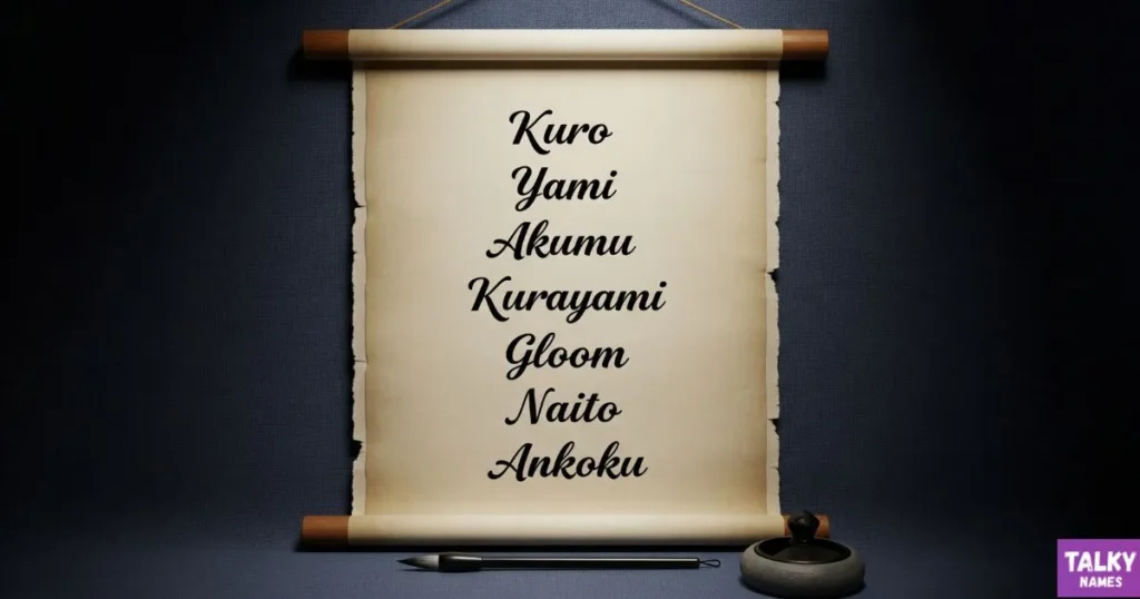 Gender-Neutral Japanese Names Meaning Dark