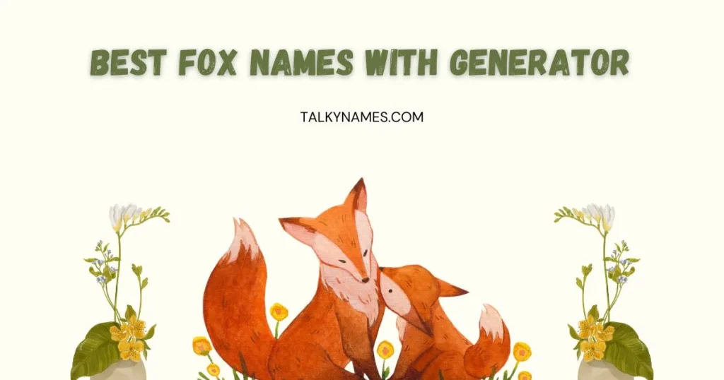 Best Fox Names With Generator