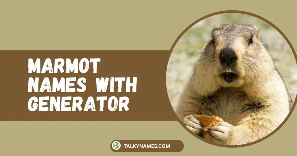 Best Marmot Names with Generator