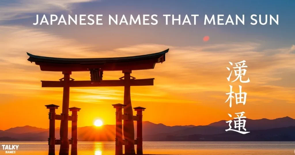 List of radiant Japanese names That Mean Sun and its powerful meaning