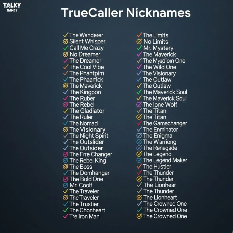 Truecaller Nicknames
