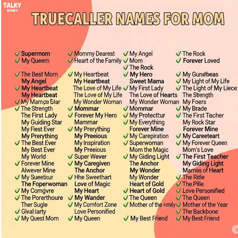Truecaller Names for Mom