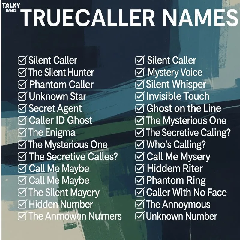 Best Truecaller Names