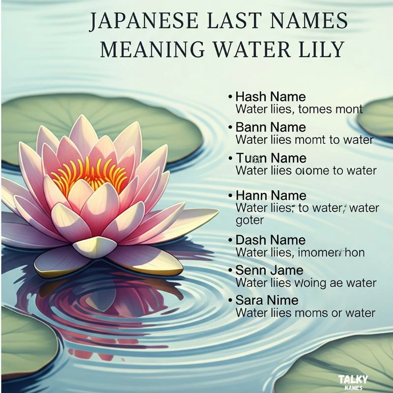 Japanese Last Names Meaning Water Lily 