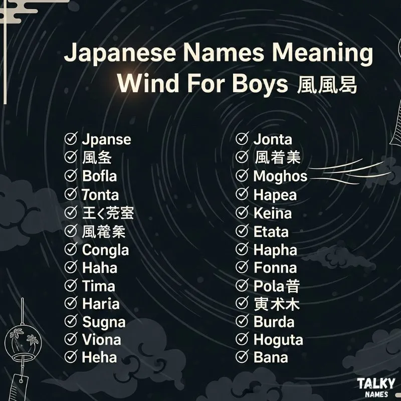 Japanese Names Meaning Wind For Boys