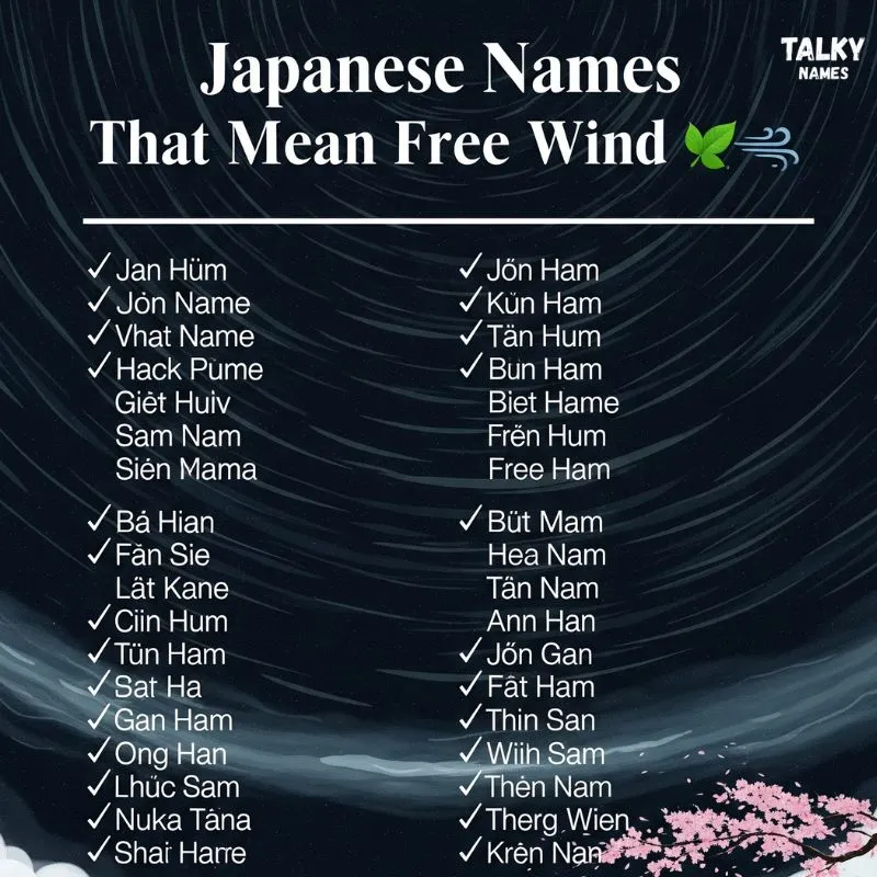 Japanese Names That Mean Free Wind