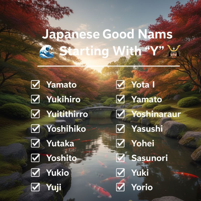 Japanese Good Names Starting With “Y”