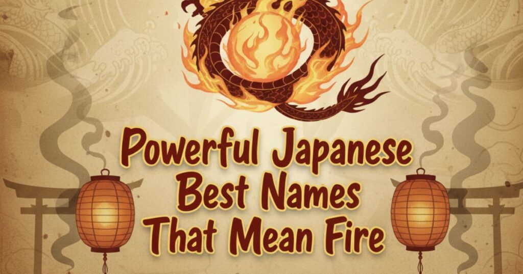 Powerful Japanese Best Names That Mean Fire