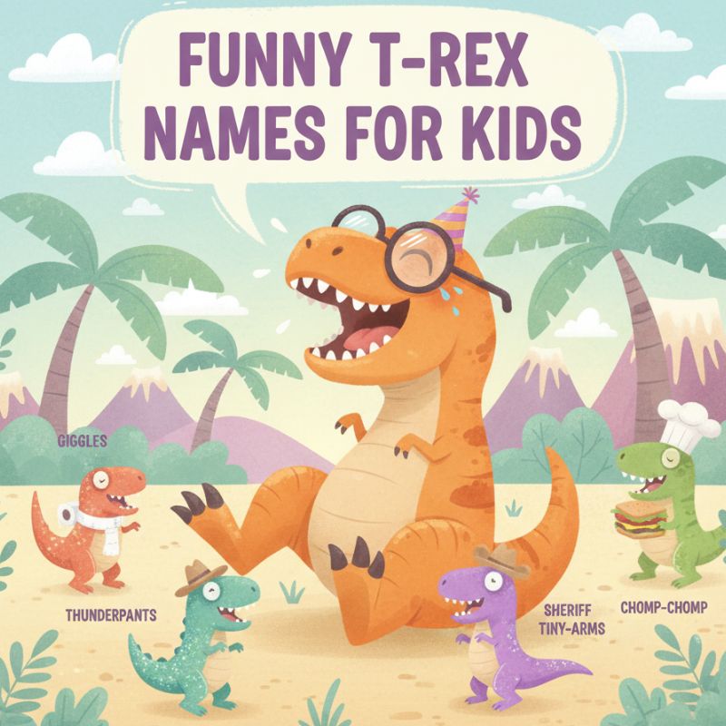Funny T Rex Names for Kids