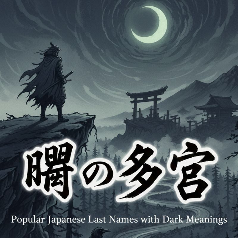 Popular Japanese Last Names with Dark Meanings