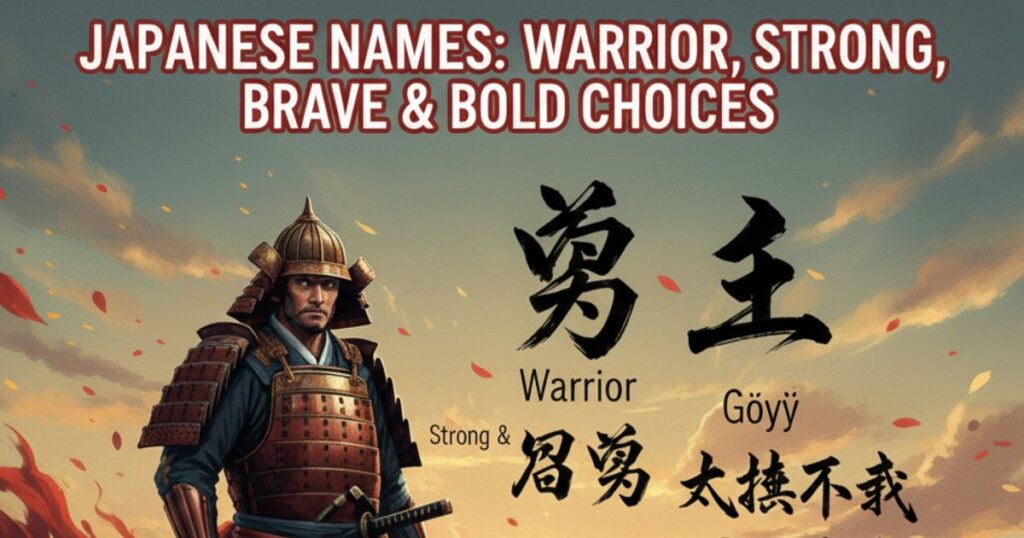 Japanese Names Meaning Warrior Strong Brave & Bold Choices