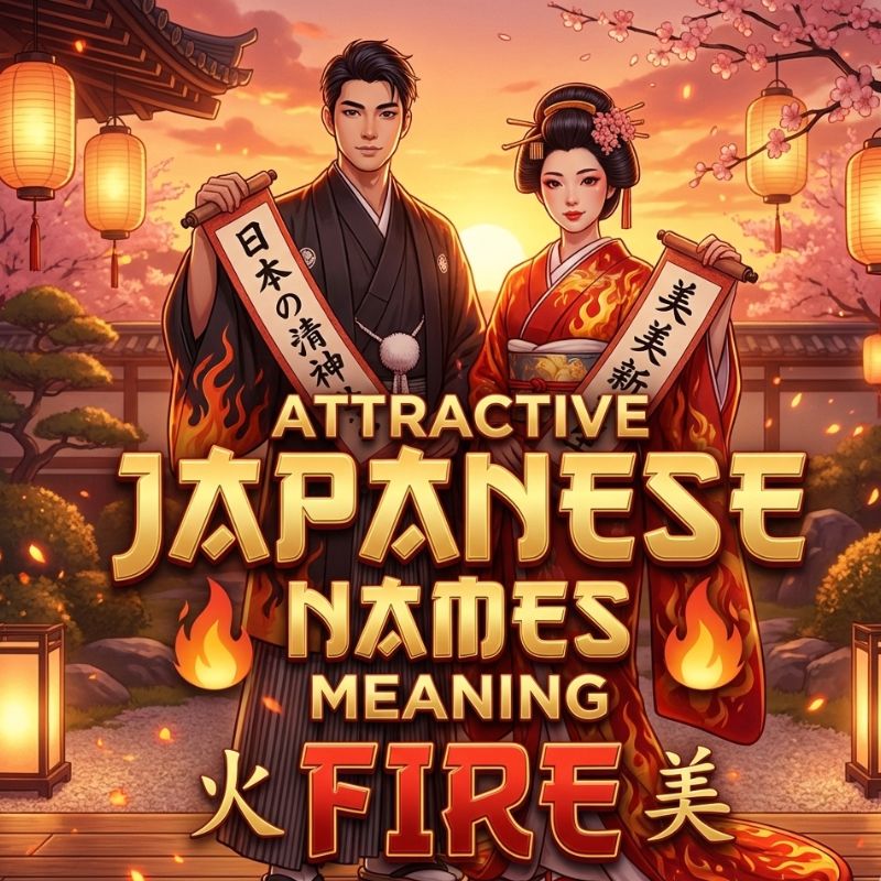 Attractive Japanese Names Meaning Fire