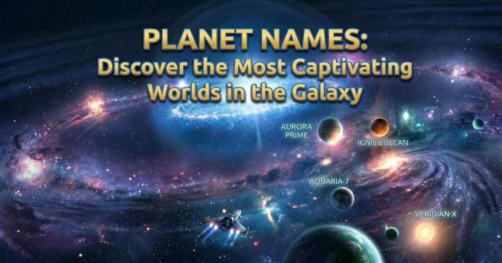 Planet Names: Discover the Most Captivating Worlds in the Galaxy Planet Names: Discover the Most Captivating Worlds in the Galaxy