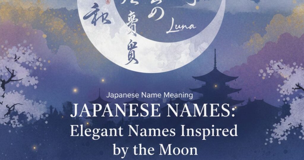 Japanese Name Meaning Moon Elegant Names Inspired by the Moon