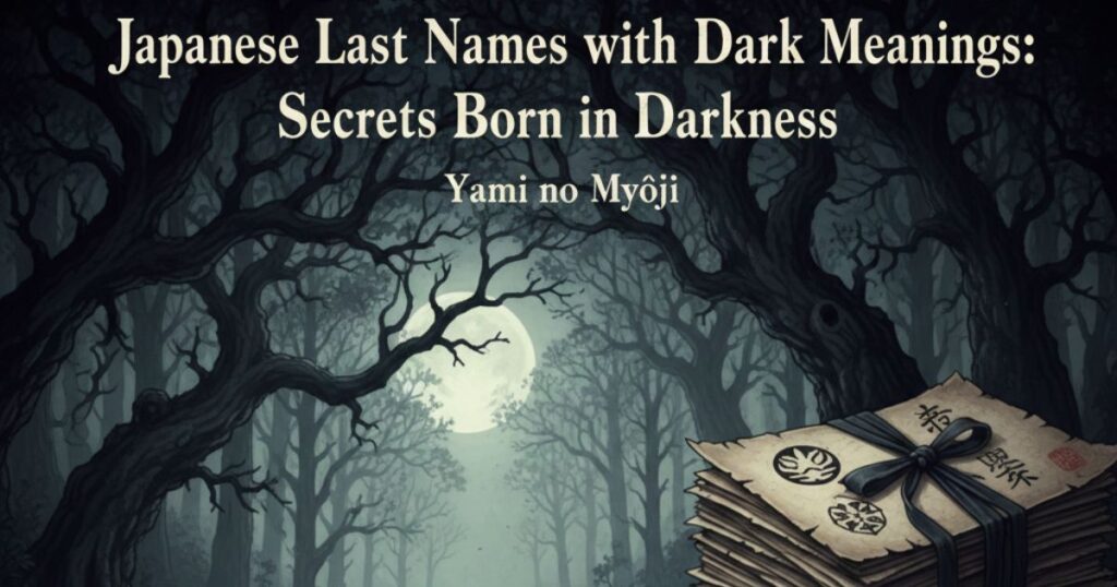 Japanese Last Names with Dark Meanings Secrets Born in Darkness Japanese Last Names with Dark Meanings Secrets Born in Darkness