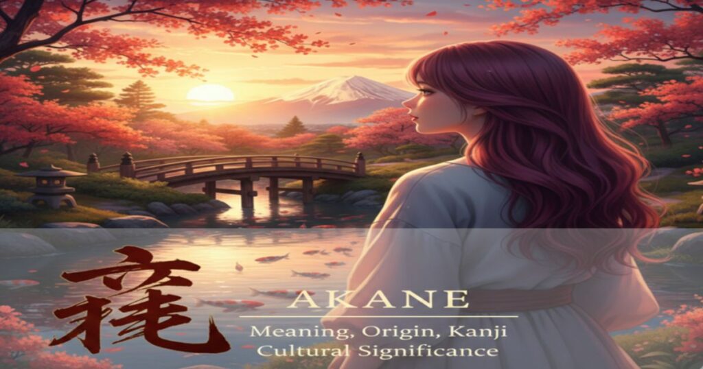 Akane Meaning in Japanese Origin, Kanji, and Cultural Significance Akane Meaning in Japanese Origin, Kanji, and Cultural Significance