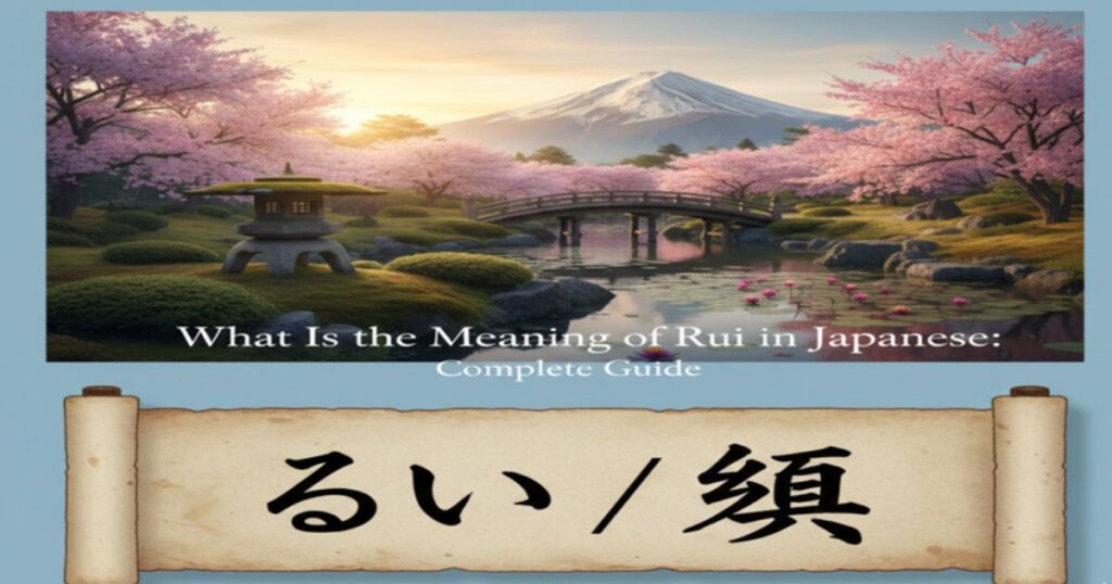 What Is the Meaning of Rui in Japanese Complete Guide