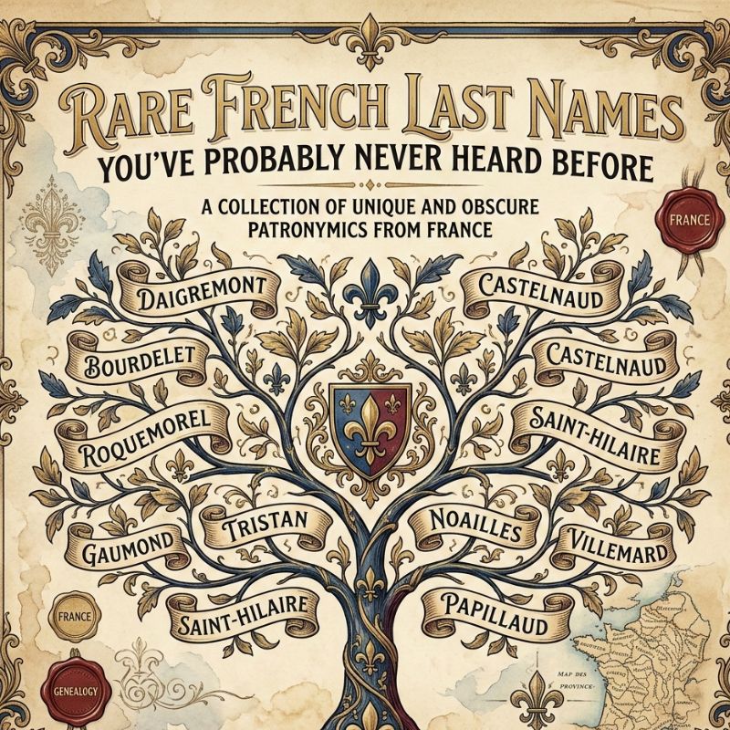 Rare French Last Names You’ve Probably Never Heard Before