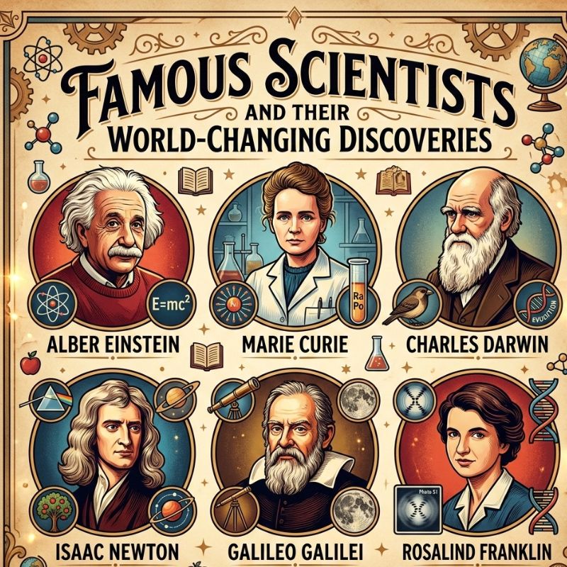 Famous Scientists Names and Their World-Changing Discoveries
