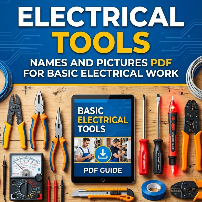 Electrical Tools Names and Pictures PDF for Basic Electrical Work