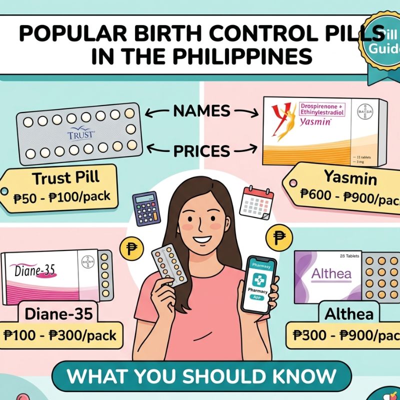 Popular Birth Control Pills Names and Prices in Philippines You Should Know
