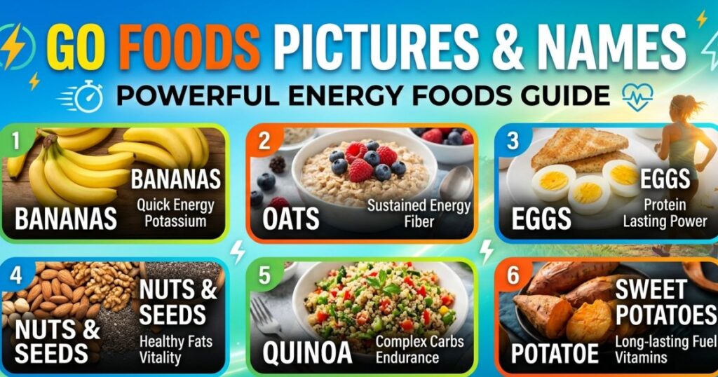 Go Foods Pictures and Names Powerful Energy Foods Guide Go Foods Pictures and Names Powerful Energy Foods Guide